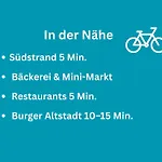 Apartment Huus Binnensee Og2 - Dachwohnung Mit Wasserblick - Lesesessel & Wlan - Fuer Paare - Ruhige Lage - Suedstrand 5 Min Mit Rad Fehmarn