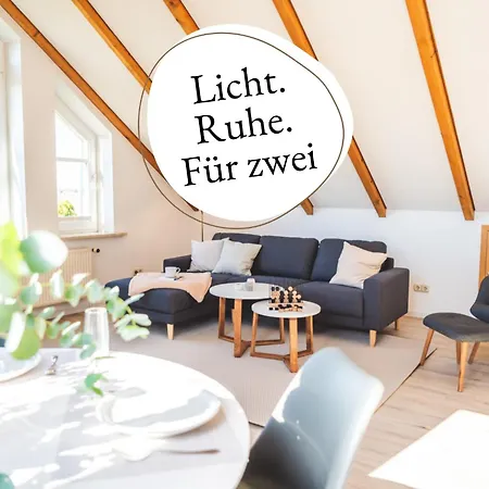 Appartement Huus Binnensee Og2 - Dachwohnung Mit Wasserblick - Lesesessel & Wlan - Fuer Paare - Ruhige Lage - Suedstrand 5 Min Mit Rad