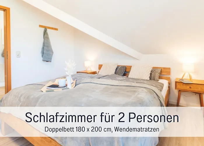 شقة Huus Binnensee Og2 - Dachwohnung Mit Wasserblick - Lesesessel & Wlan - Fuer Paare - Ruhige Lage - Suedstrand 5 Min Mit Rad *