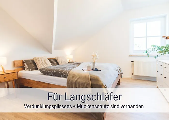Huus Binnensee Og2 - Dachwohnung Mit Wasserblick - Lesesessel & Wlan - Fuer Paare - Ruhige Lage - Suedstrand 5 Min Mit Rad