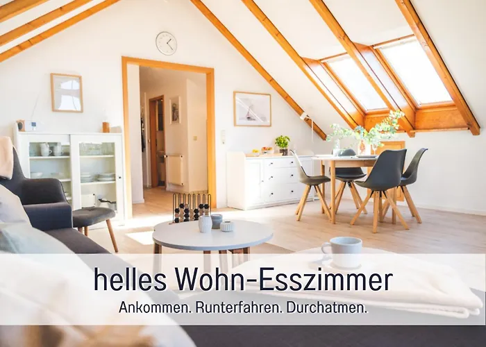 Huus Binnensee Og2 - Dachwohnung Mit Wasserblick - Lesesessel&wlan - Für Paare - Ruhige Lage - Südstrand 5 Min Mit Rad *