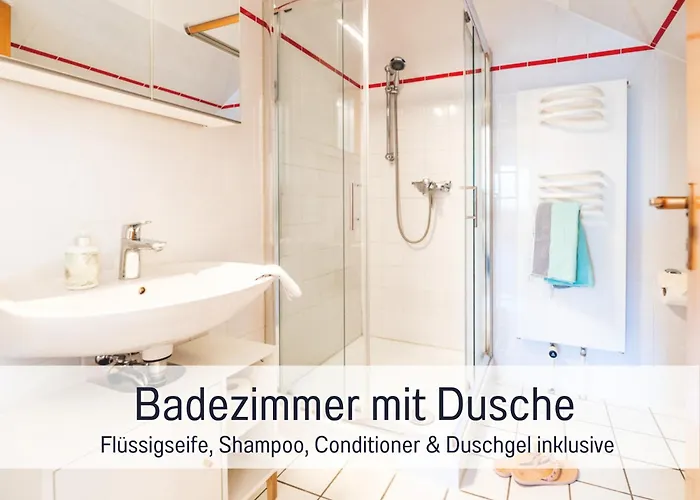 Apartment Huus Binnensee Og2 - Dachwohnung Mit Wasserblick - Lesesessel&wlan - Für Paare - Ruhige Lage - Südstrand 5 Min Mit Rad